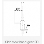 BLANCO LINUS-S 525807 廚房伸縮式水龍頭 (黑色啞光)
